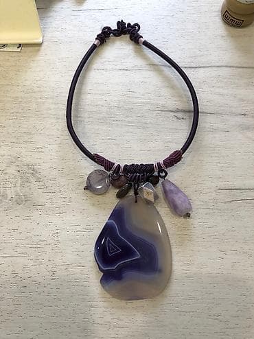 Колье: Неповторимое колье из натуральных камней, богатый, насыщенный — 1