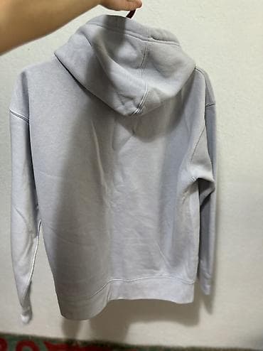 tech flecee: 2 вещи толстовки Худи Pull&Bear И H&M розовая - Модель — 5