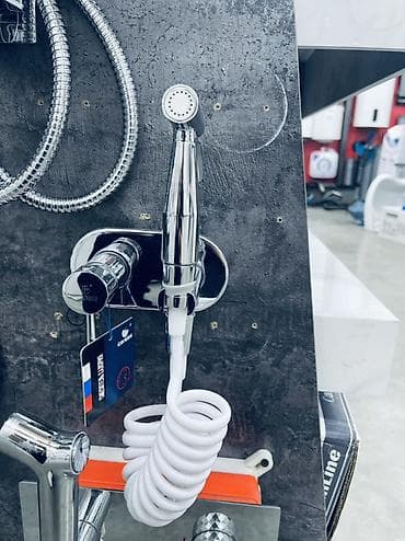 гибкое зеркало на стену: Гигиенический душ с краном/смесителем CALORIE (настенный комплект) - — 3