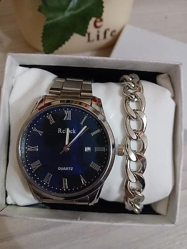 Мужской набор аксессуаров Relock Состав: - Кварцевые наручные часы — 4