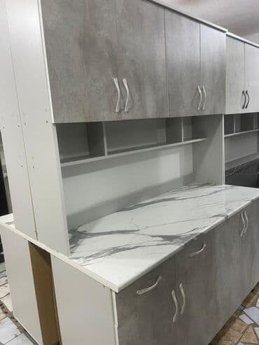 кухонный бувет: Кухонный гарнитур, Новый, цвет - Белый, ДСП, Бесплатная доставка — 16