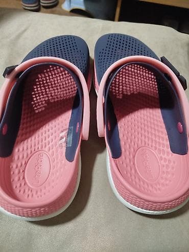 Сабо: Сабо, 36.5, 37, Crocs, Б/у, цвет - Розовый, Самовывоз — 2