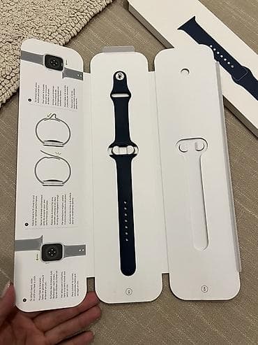 appella часы цена: Apple Watch Series 7 (корпус квадратной формы, темно‑синий/ночной — 3