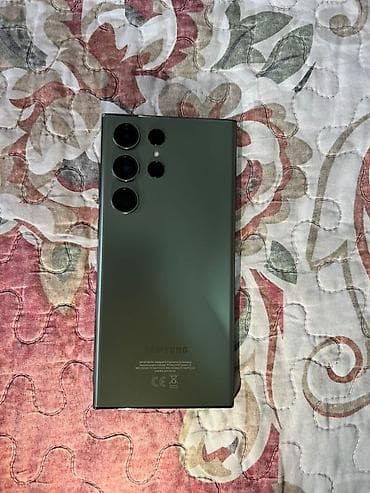 самсунг 2022: Samsung Galaxy S23 Ultra, Б/у, 256 ГБ, цвет - Зеленый, 2 SIM — 3