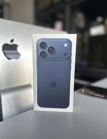 IPhone 17 Pro, Жаңы, 256 ГБ, Blue Titanium, Заряддоочу түзүлүш, Кабель, Куту, 100 %