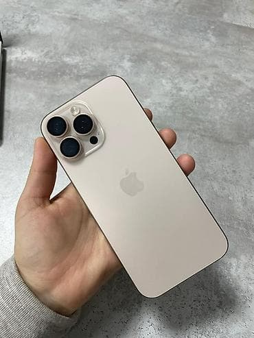 IPhone 16 Pro Max, 256 ГБ, Natural Titanium, Защитное стекло, Чехол, Кабель, 95 %