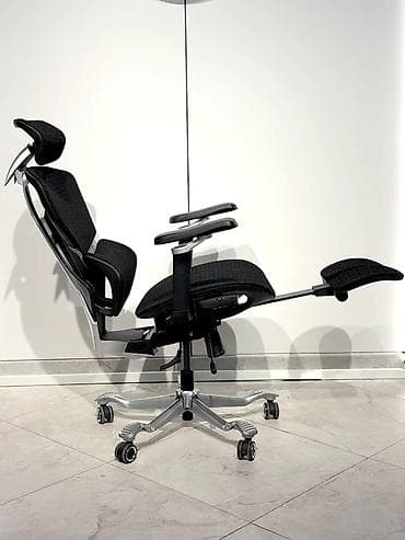 office table: Офисное кресло, Новый, С колесиками, цвет - Черный, Бесплатная доставка — 4