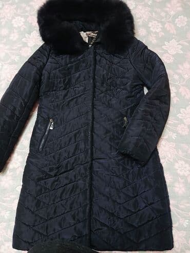 tech fleese: Пуховик, По колено, С капюшоном, Приталенная модель, Стеганый, XL — 3