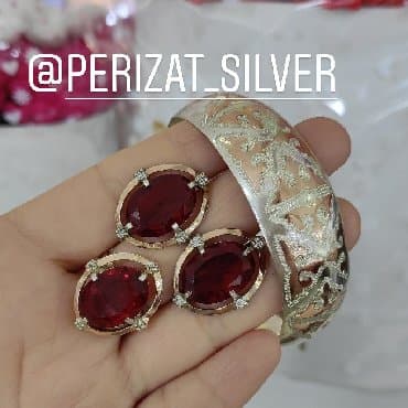 свадебное платье для высокой невесты: Набор украшений, Проба 925, Женские, Новый — 1