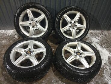 Литые Диски R 17 AMG, Комплект, отверстий - 5, Б/у