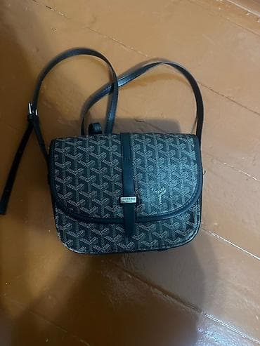 Классическая сумка, Франция, Материал: Комбинированный материал, Регулируемый ремень, Унисекс, Б/у