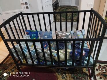 детская кровать переноска: Продам Манеж. Почти не пользовались. Бортики в подарок! — 1