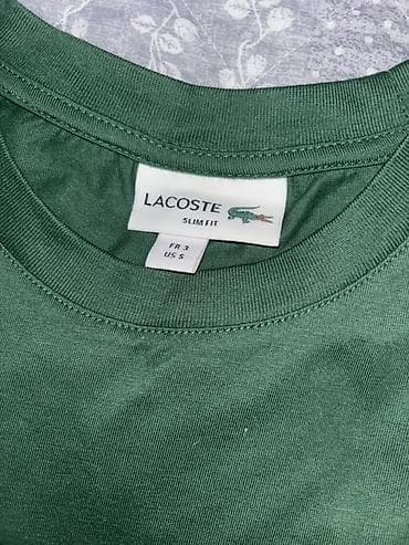 Личные вещи: Мужская футболка, S, Lacoste, Новый, цвет - Зеленый — 4