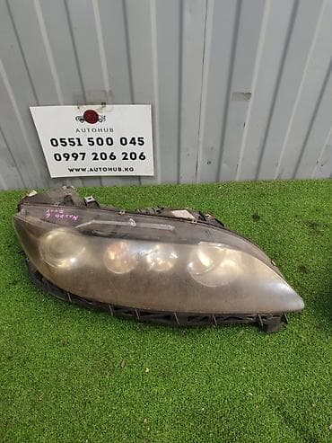 Передняя правая фара Mazda 2007 г., Б/у, Оригинал, Япония