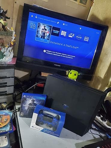 Playstation 4 pro 2000gb жесткий диск, в комплекте все провода и один