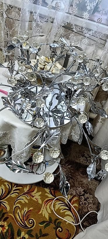 Потолочная люстра с декоративными ветвями - Тип: потолочная