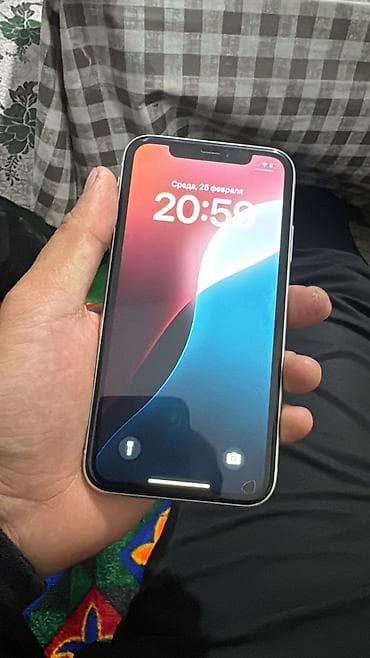 чехол на хс: IPhone Xr, Б/у, 128 ГБ, White Titanium, Защитное стекло, 77 % — 1