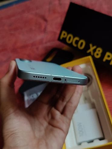 google 7 pro: Poco X8 Pro, Новый, 256 ГБ, цвет - Голубой, 1 SIM, 2 SIM, eSIM — 9