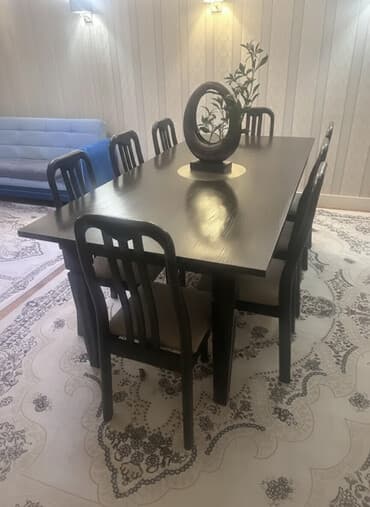 Кухонный стол, Б/у, Прямоугольный, Нераскладной