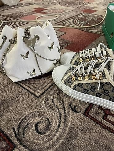 красовки хумто: Комплект: женские кеды и мини‑сумка. Кеды:новый✅ - Низкие, на — 1