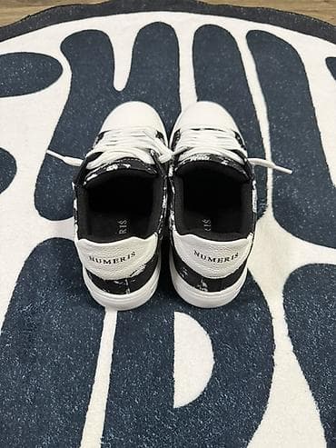 sb dunk: Кеды NUMERIS, низкие - Цвет: черно‑белые, верх с эффектом «брызг — 2