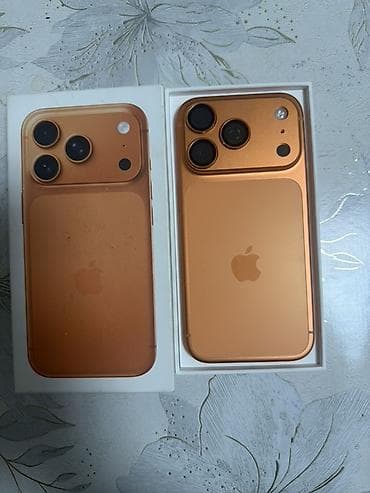iphon 17: IPhone 17 Pro, Б/у, 256 ГБ, Оранжевый, Коробка, 99 % — 1
