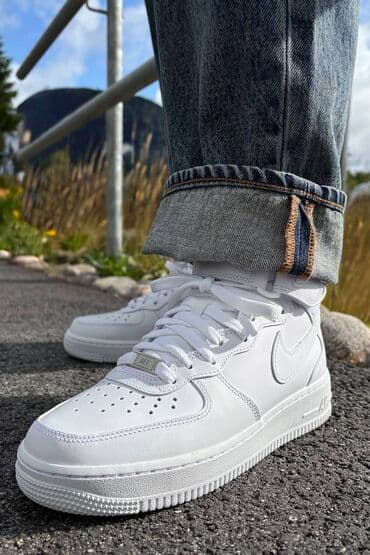 аир форсы: Мужские кроссовки, 44, Nike, Б/у, цвет - Белый — 1