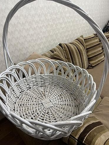 корзины для приданного: Корзина для вещей, цвет - Белый, Б/у — 7