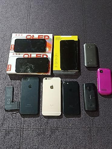 запчасти айфон 6: IPhone 7 Plus, Б/у, 1 ТБ, Black Titanium, Защитное стекло, Коробка, 99 % — 1
