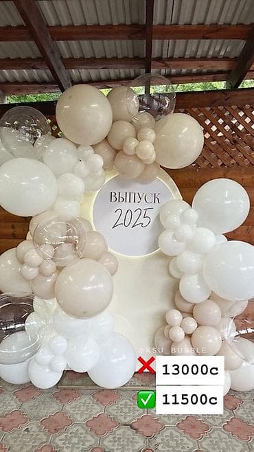 балон 12: Воздушные шарики и декоративные композиции для выписки из роддома — 8