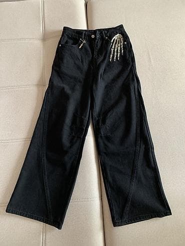 Спорттук костюмдар: Черные джинсы VESCARTES - Материал: плотный деним черного цвета — 4