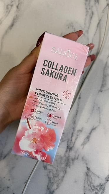 sadoer: SADOER Collagen Sakura — увлажняющий набор для умывания и ухода за — 3