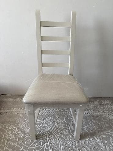 Үй жана бакча: Ашкана үчүн отургуч, Жыгач, түсү - Ак — 2