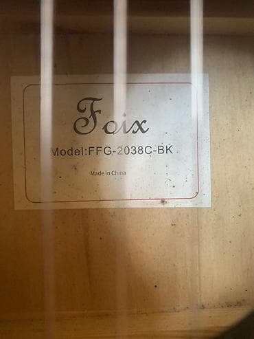 гантель бишкек: Акустическая гитара Foix FFG-2038C-BK - Тип: акустическая гитара с — 3