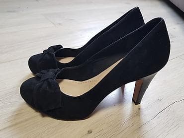 Айымдардын бут кийими: Туфли Clarks из Англии. Натуральная замша. Размер 39. Каблук около 6-7 — 1