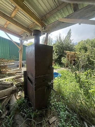 Ремонт и строительство: Этот компактный банный котел (печь-каменка) из 4-миллиметровой стали с — 7
