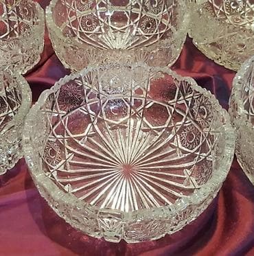 коплект: Комплекты винтажных хрустальных чешских ваз. Наборы новые! Цена — 3