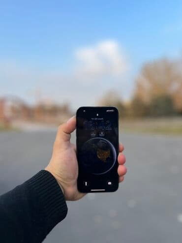 клавиатура apple: IPhone 13 Pro, Б/у, 128 ГБ, Голубой, Защитное стекло, Чехол, 92 % — 3