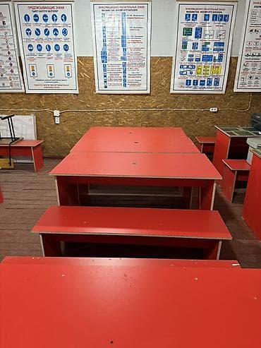 Детская мебель: Комплект офисной мебели, ДСП, цвет - Коричневый — 4