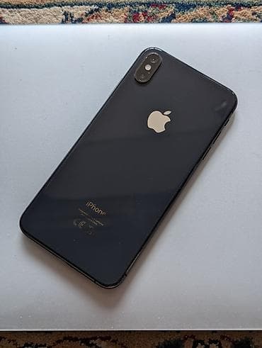 IPhone Xs Max, Б/у, 256 ГБ, Черный, Чехол, 100 %