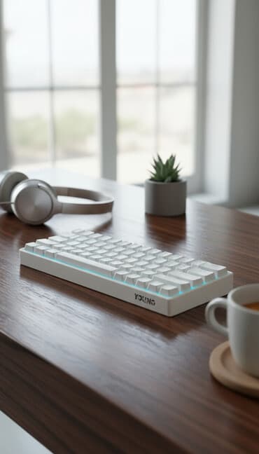 шнур от принтера: Клавиатура, Механическая, Bluetooth, Проводное подключение, Размер: 65% — 1