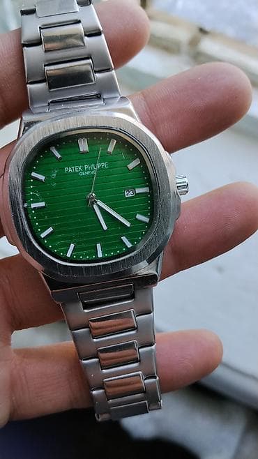 curren часы бишкек: Наручные часы в стиле Patek Philippe Nautilus с зелёным циферблатом — 2