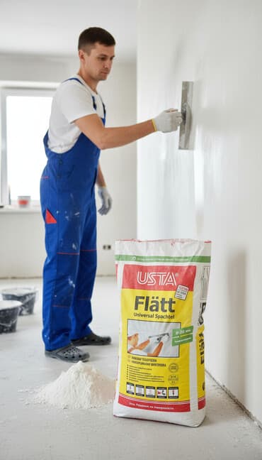 мешках: Шпаклевка USTA, Гипсовая, Сухая — 1