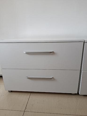 шкаф пенал с полками: Тумба для вещей и одежды, Без зеркала, ЛДСП, цвет - Белый — 3