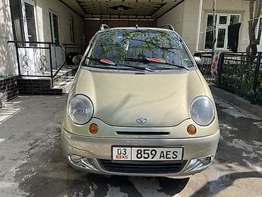 Транспорт: Daewoo Matiz: 2007 г., 1 л, Кол менен иштөөчү, Бензин, Хетчбек — 6
