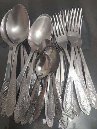 купить набор кастрюль по акции: Столовые ложки и вилки с чайными и десертными.Полные комплекты. Цена — 1