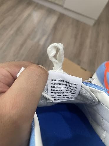 nike force: Мужские кроссовки, 42, 42.5, Nike, Новый, цвет - Голубой, Самовывоз — 9