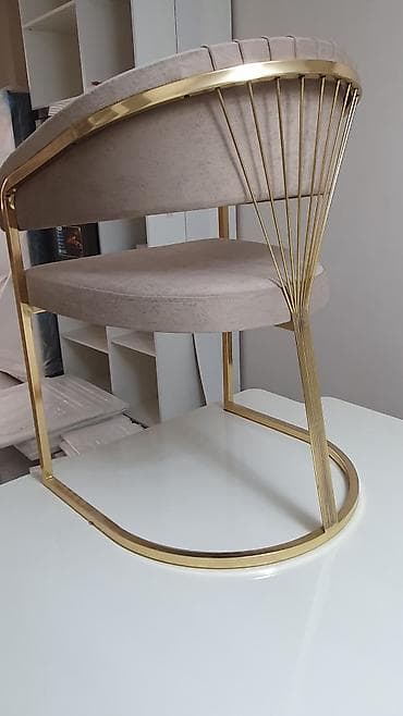 Швейные стулья: Стул для кухни, Новый, Железо, цвет - Золотой — 1