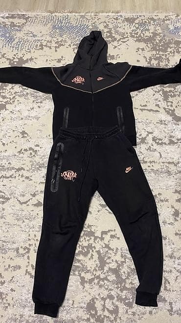 парные вещи: Мужской спортивный костюм, M, Nike, Б/у, цвет - Черный — 1