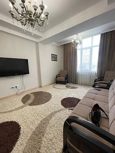 кара балта квартира сдаётся: 2 комнаты, Агентство недвижимости, Без подселения, С мебелью полностью — 3